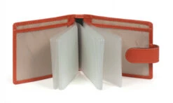 Maroquinerie 17 Hexagona Porte-cartes En Cuir De Vachette Orange " 461130 "
