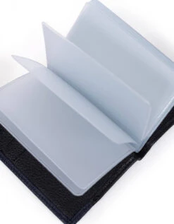 Hexagona Porte-cartes Cuir Vachette Grainé Noir Marine " 687816 "