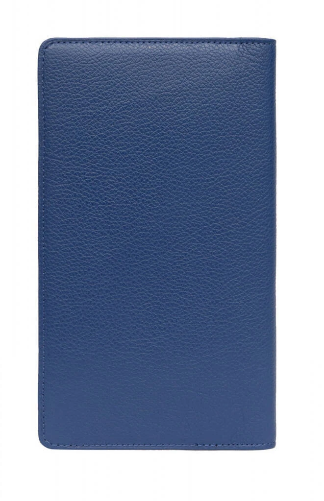 Hexagona Porte-chéquier En Cuir De Vachette Bleu " 467245 " 2 Hexagona Porte-chéquier En Cuir De Vachette Bleu " 467245 " – Image 2