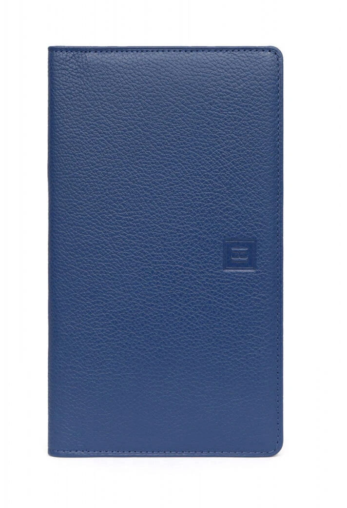 Hexagona Porte-chéquier En Cuir De Vachette Bleu " 467245 " 4 Hexagona Porte-chéquier En Cuir De Vachette Bleu " 467245 " – Image 4