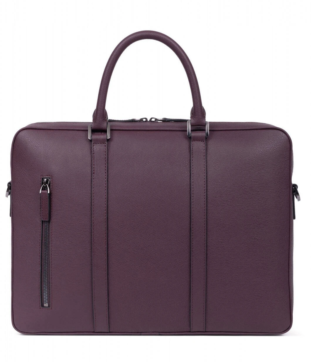 Hexagona Porte-documents 15" Et A4 En Cuir De Vachette Bordeaux " 206034 " 2 Hexagona Porte-documents 15" Et A4 En Cuir De Vachette Bordeaux " 206034 " – Image 2