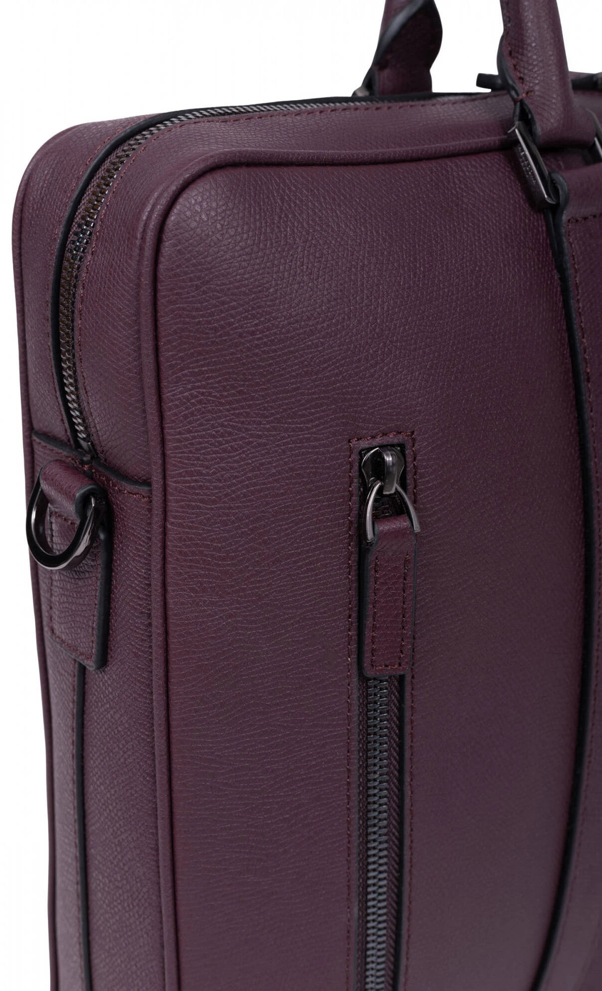 Hexagona Porte-documents 15" Et A4 En Cuir De Vachette Bordeaux " 206034 " 3 Hexagona Porte-documents 15" Et A4 En Cuir De Vachette Bordeaux " 206034 " – Image 3