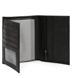 Hexagona Portefeuille Européen En Cuir De Vachette Noir " 461013 "