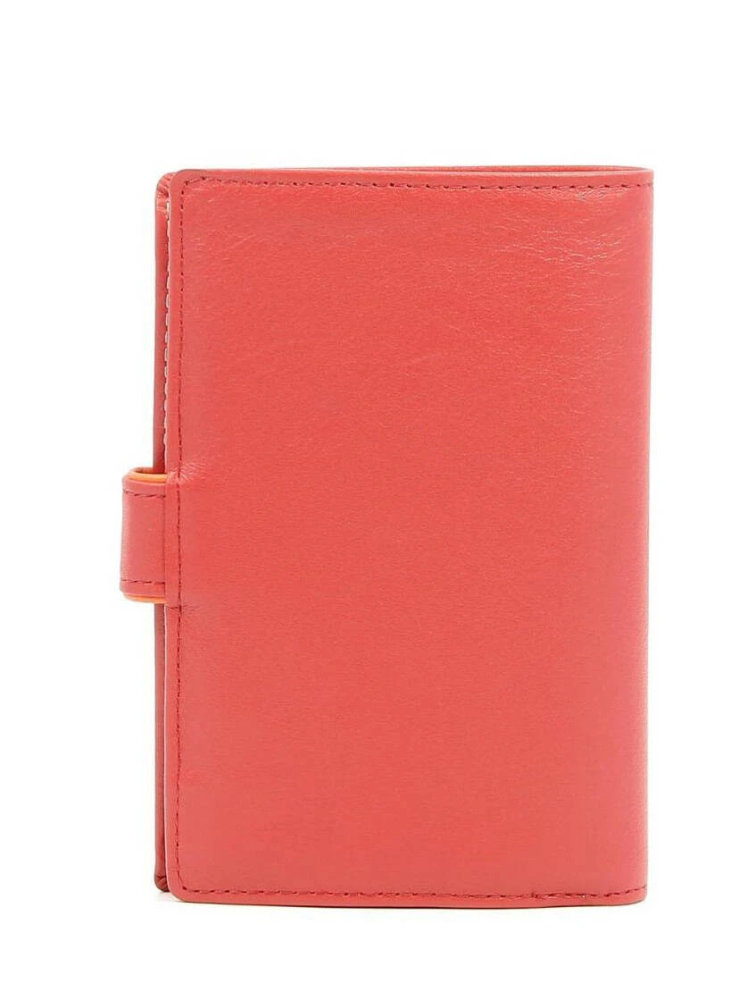 Hexagona Portefeuille Européen En Cuir De Vachette Rouge " 227376 " 1 Hexagona Portefeuille Européen En Cuir De Vachette Rouge " 227376 "