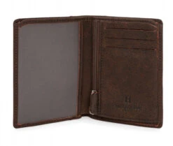 Hexagona Portefeuille Européen En Cuir De Vachette Marron " 667471 "