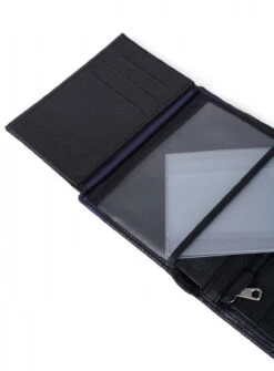 Hexagona Portefeuille Européen Cuir Vachette Grainé Noir Marine " 687813 " -Maroquinerie portefeuilleeuropeenencuirdevachette687813 noir marine 4 019687100 1654 16032021