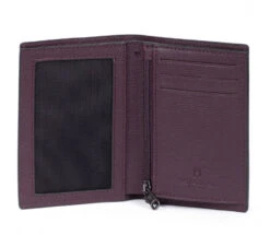 Hexagona Porte-cartes En Cuir De Vachette Premium Grainé Bordeaux " 207775 "