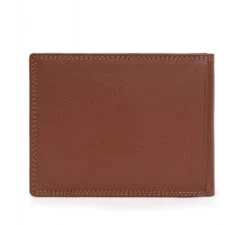 Maroquinerie 28 Hexagona Portefeuille Italien En Cuir De Vachette Cognac " 727546 "