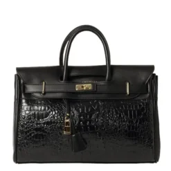 Mac Douglas - Sac à Main Pyla Meryl XS Croco Noir