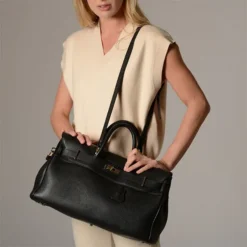 Mac Douglas - Sac à Main Pyla Romy S VG01 Noir -Maroquinerie sac a main pyla romy s vg01 cuir noir mac douglas femme 5