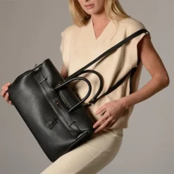 Mac Douglas - Sac à Main Pyla Romy S VG01 Noir -Maroquinerie sac a main pyla romy s vg01 cuir noir mac douglas femme 6