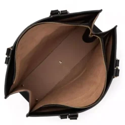 Lancaster - Sac Cabas Foulonné Double Noir In Nude -Maroquinerie sac cabas foulonne double lancaster noir nude 2