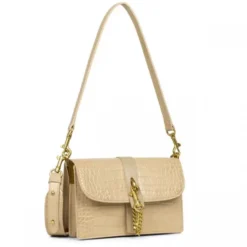 Lancaster - Sac Crossbody Jodie Beige / Or -Maroquinerie sac collab jodie lancaster beige or 1
