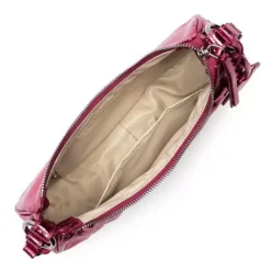 Lancaster - Petit Sac Demi Lune Retro & Glam Rose Nacré -Maroquinerie sac demilune retro glam lancaster rose nacre 2