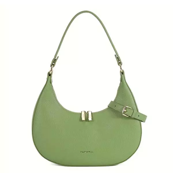 Fuchsia - Sac Hobo En Cuir Clotilde Vert 1 Fuchsia - Sac Hobo En Cuir Clotilde Vert