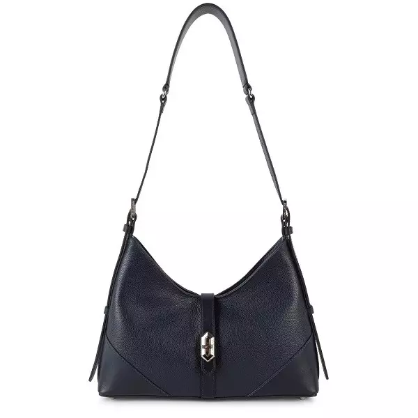 Lancaster - Sac Hobo Delta Milano Bleu Foncé 2 Lancaster - Sac Hobo Delta Milano Bleu Foncé – Image 2