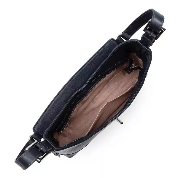 Lancaster - Sac Hobo Delta Milano Bleu Foncé 3 Lancaster - Sac Hobo Delta Milano Bleu Foncé – Image 3