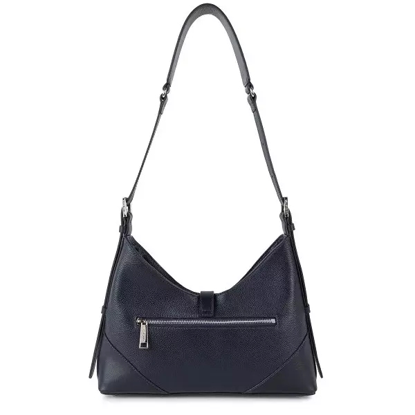 Lancaster - Sac Hobo Delta Milano Bleu Foncé 1 Lancaster - Sac Hobo Delta Milano Bleu Foncé