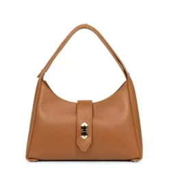 Lancaster - Sac Hobo Top Double Camel In Orange