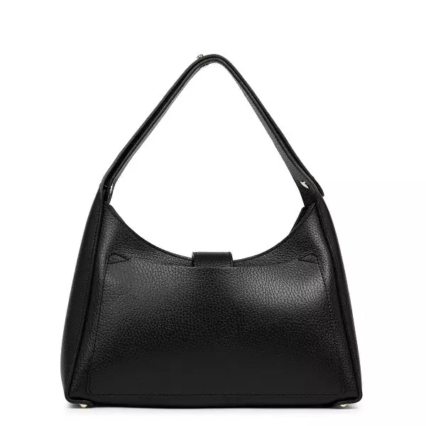 Lancaster - Sac Hobo Top Double Noir In Nude 2 Lancaster - Sac Hobo Top Double Noir In Nude – Image 2