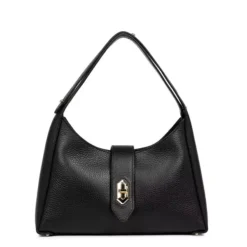 Lancaster - Sac Hobo Top Double Noir In Nude