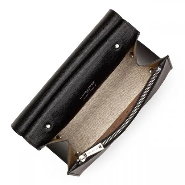 Lancaster - Sac à Main à Rabat Sierra - Noir 2 Lancaster - Sac à Main à Rabat Sierra - Noir – Image 2