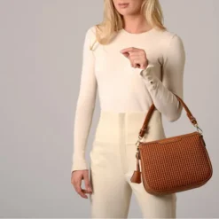 Mac Douglas - Sac Porté épaule Nambucca Bryan S MC91 Châtain -Maroquinerie sac porte epaule nambucca bryan chatain femme mac douglas 4