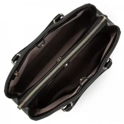 Lancaster - Sac à Main Dune Noir 7 Lancaster - Sac à Main Dune Noir -Maroquinerie sac porte main dune lancaster cuir noir cabas femme hiver 2020 3