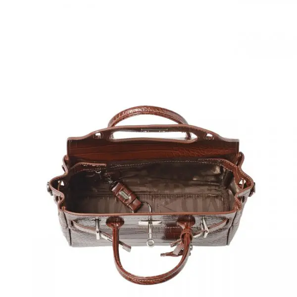 Mac Douglas - Mini Sac à Main Pyla Rythm Croco Chocolat 3 Mac Douglas - Mini Sac à Main Pyla Rythm Croco Chocolat – Image 3