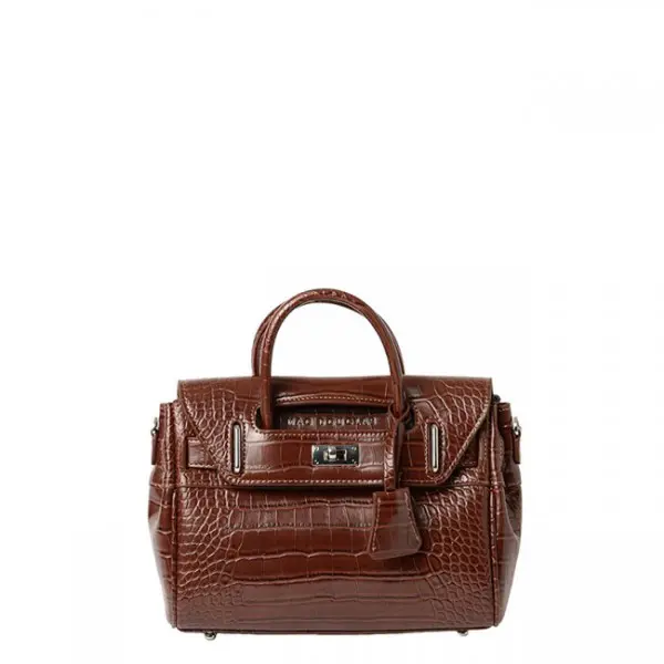 Mac Douglas - Mini Sac à Main Pyla Rythm Croco Chocolat 1 Mac Douglas - Mini Sac à Main Pyla Rythm Croco Chocolat