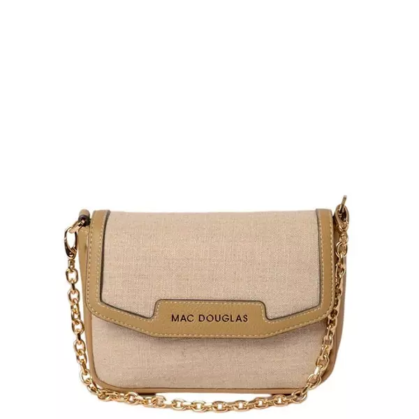 Mac Douglas - Sac Bandoulière Lin Kiribati Fantasia S Beige 1 Mac Douglas - Sac Bandoulière Lin Kiribati Fantasia S Beige