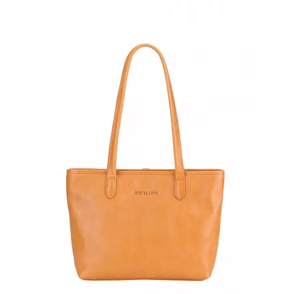 Arthur & Aston - Sac Cabas Moyen Edith Cognac 2 Arthur & Aston - Sac Cabas Moyen Edith Cognac – Image 2