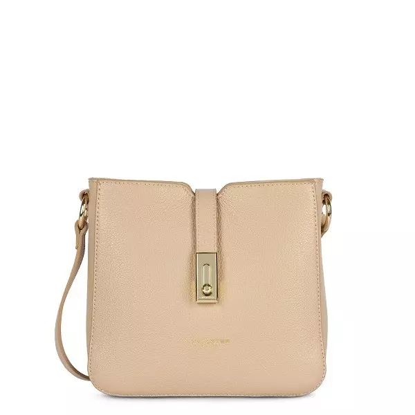 Lancaster - Sac Trotteur Foulonné Milano Beige Foncé 2 Lancaster - Sac Trotteur Foulonné Milano Beige Foncé – Image 2