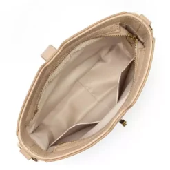 Lancaster - Sac Trotteur Foulonné Milano Beige Foncé 5 Lancaster - Sac Trotteur Foulonné Milano Beige Foncé -Maroquinerie sac trotteur foulonne milano lancaster beige fonce 2