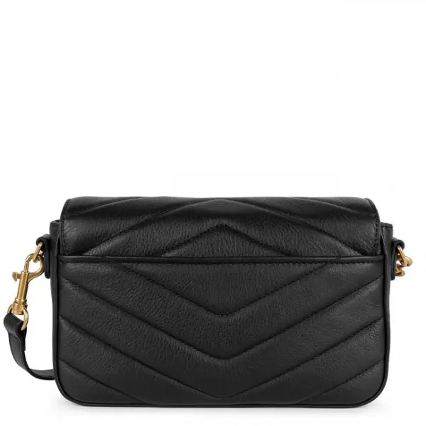 Lancaster - Sac Trotteur Soft Matelassé Noir 2 Lancaster - Sac Trotteur Soft Matelassé Noir – Image 2