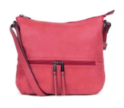 Hexagona Sac Porté Travers Synthétique Framboise " 315314 " -Maroquinerie sac main cuir femme 315314 6 096470500 1646 17022022