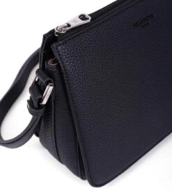 Hexagona Sac Porté Travers Synthétique Grainé Noir " 535986 " -Maroquinerie sac main cuir femme 535986 4 054827100 1646 17022022