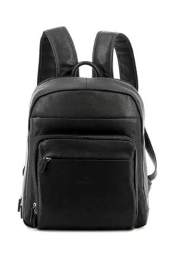 Hexagona Sac à Dos Cuir Vachette Noir " 461351 " -Maroquinerie sac a dos noir 461351 face 038658400 1715 17102019