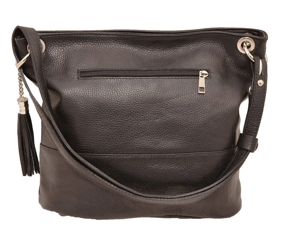 Sac Cuir Femme Vachette Noir "JOSS" 1 Sac Cuir Femme Vachette Noir "JOSS"