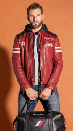 Sac Week-End En Cuir Alpine Noir " A110-48H " -Maroquinerie sac cuir voyage alpine noir 1 097578300 1643 29092023