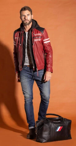 Sac Week-End En Cuir Alpine Noir " A110-48H " -Maroquinerie sac cuir voyage alpine noir 2 077763800 1643 29092023