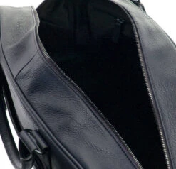 Hexagona Sac De Voyage Cuir Vachette Marine " 135732 " -Maroquinerie sac de voyage cuir vachette marine 135732 ouvert 097850500 1653 04102019