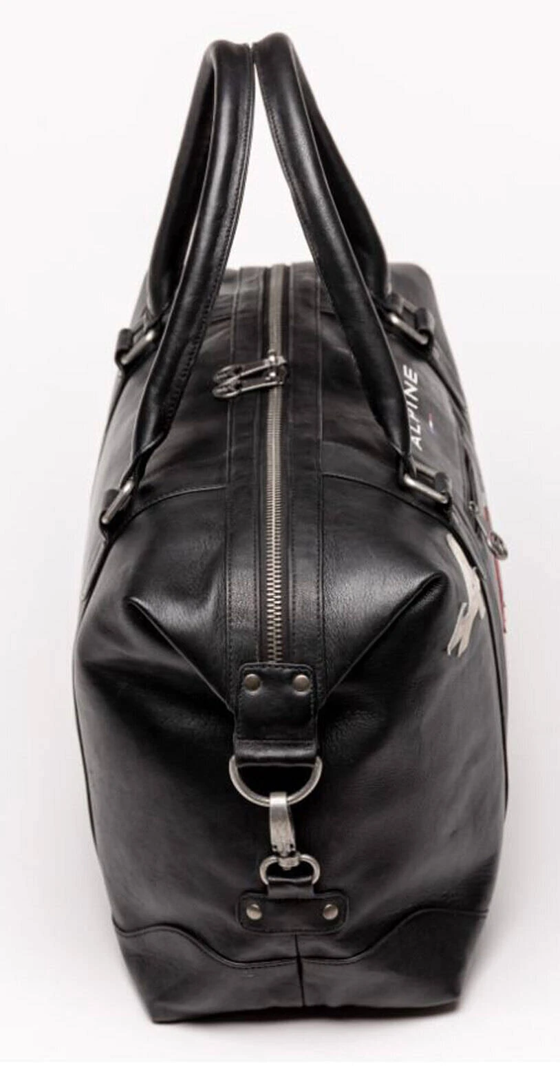 Sac Week-End En Cuir Alpine Noir " A110-48H " – Image 2