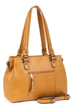 Hexagona Sac Porté épaule 2 Anses Synthétique Moutarde " 315292 "