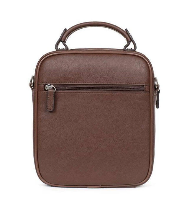 Hexagona Sacoche Cuir Vachette Chocolat " 461832 " 4 Hexagona Sacoche Cuir Vachette Chocolat " 461832 " – Image 4