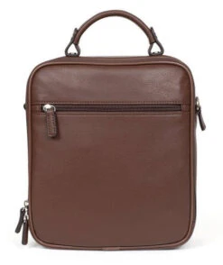 Hexagona Sacoche Cuir Vachette Chocolat " 461831 "