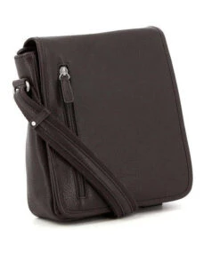 Hexagona Sacoche Cuir Vachette Marron " 461326 "