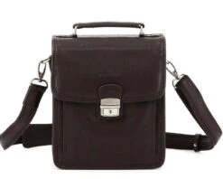 Hexagona Sacoche Cuir Vachette Marron " 463892 " -Maroquinerie sacoche cuir marron 463892 face 071492300 1717 17102019