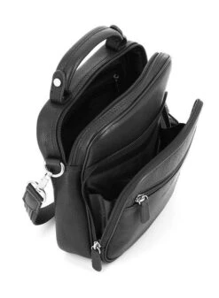 Hexagona Sacoche Cuir Vachette Noir " 461832 " 6 Hexagona Sacoche Cuir Vachette Noir " 461832 " -Maroquinerie sacoche cuir noir 461832 ouvert 052813400 1716 17102019