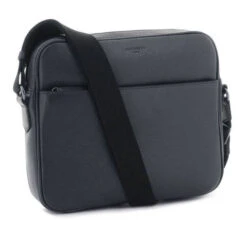 Hexagona Besace Cuir Vachette Grain Buffle Marine " 135727 "